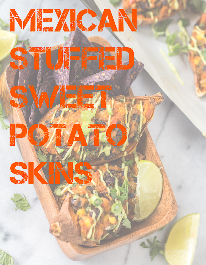 Mexican Stuffed Sweet Potato Skins - Vegan + Gluten-free | glutenfreeveganpantry.com