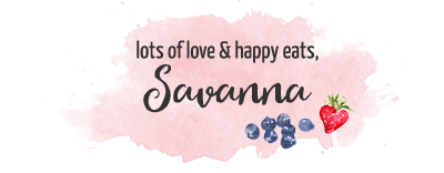 Lots of love & happy eats, Savanna | glutenfreeveganpantry.com
