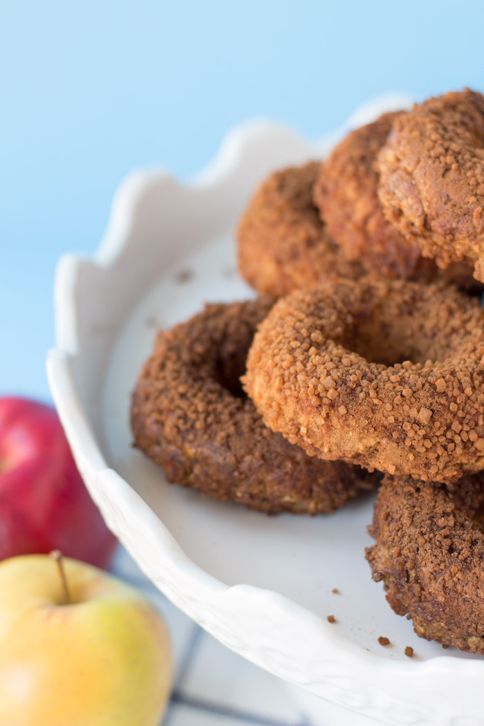 Apple Cinnamon Sugar Donuts - vegan + gluten-free | glutenfreeveganpantry.com