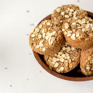 Oatmeal Pear Muffins – Vegan + Gluten-free